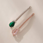 제이로렌 로즈골드 큐빅 헤어실핀 H0652