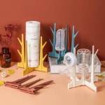 키밍 조립식 컵걸이 북유럽 컬러 주방 건조대 정리