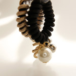 제이로렌 진주 포인트 전화선 헤어끈 H0340