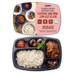 에스런치 지웨이 컬리플라워 보리밥과 오징어제육이 맛있는 다이어트 냉동 배달 간편식단 도시락 266g