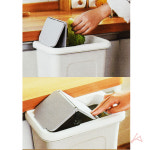 주방쓰레기통 뚜껑 슬라이딩 걸이 휴지통