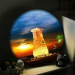 꾸밈 nd 액자45R 경주첨성대 LED사인 177-LED