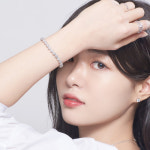 미엔느 헤일로 플라워 큐빅지르코니아 테니스 팔찌