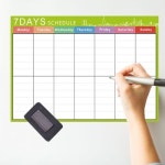 고무 자석 보드 냉장고 A3 붙이는 스케줄 화이트보드 냉장고용 사무실용 다용도 그린체크무늬