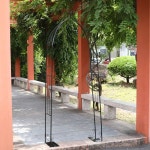 장미 울타리 아치 넝쿨 장식 가든 정원 지지대 대문 문폭80cm 중등의