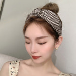 홀리지 헨시 체크 반다나 헤어밴드