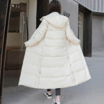 롱아 여자 겨울웃 의류 우터 후드집업 방한룩