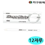 지구화학 글라스메이트 하양색 12자루 유리용 축지식 색연필 1다스
