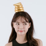 황금똥머리띠 할로윈 파티 머리띠 코믹 엽기 소품