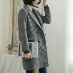 웬디즈갤러리 산드리아 체크 울코트 PCT002