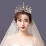 웨딩 결혼 티아라세트 예비신부 주얼리 액세서리 왕관 머리 장식 신부 목걸이 삼계초선 3종 세트웨딩