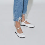 블랑수블랑 Lua Mary Jane Flats Off-White
