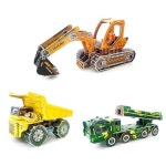 다나통상 3D 중장비 종이퍼즐 5종 덤프 트럭 헬리콥터 레미콘