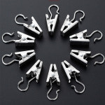 다용도 알루미늄 클립 S자형 고리 집게 실버색상 50P