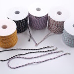 조은 매듭실 매듭줄 매듭끈 전통매듭 100m 매듭끈4mm 검정-4y -360cm 1개