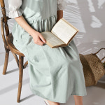 모올글래드 린넨 프릴 원피스 앞치마