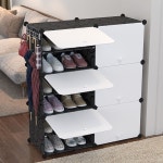 조립식 신발장 수납함 보관함 장식 구두 운동화 공간 박스 현관 좁은현 수납장 폴딩 오픈