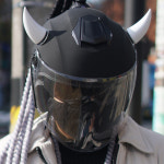 삼에스 오토바이 헬멧 장식 악세사리 악마뿔