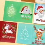 보석십자수 크리스마스 카드 7종