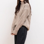 심플 데일리 니트티 캐주얼 폴라 니트 간절기
