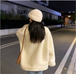 여자 후리스 집업 점퍼 여성 후리스 자켓 외투 곰돌이