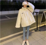 여자 후리스 집업 점퍼 여성 후리스 자켓 외투 곰돌이