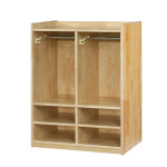 자작나무 원목 교구 개방형 옷장 4인 어린이집 유치원