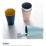 크리에이티브 파스텔 양치컵 칫솔보관 다용도