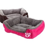 사각 애견 침대 강아지 쿠션 강아지침대 애완동물 레드M