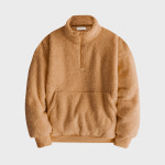 화이트빌딩 화이트빌딩 보아털 오버핏 후리스 반집업 아노락