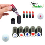 리리론스 나이스버디 골프공 스탬프 골프볼 마커 도장 리필 잉크 태극 1개