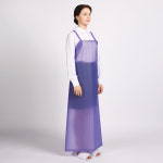 우레탄 방수 앞치마 대 H형 식당 주방 작업용 급식실 어린이집 미술 공방 청소 반투명 1개