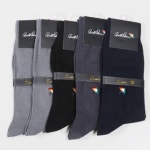 로고자수 무지양말 5켤레색상혼합 VIVADAY-SB176