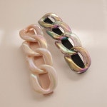 제이로렌 오로라 레인보우 체인 헤어 자동핀 H0674