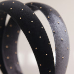 제이로렌 새틴 패브릭 도트 헤어밴드 H0659