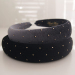 제이로렌 새틴 패브릭 도트 헤어밴드 H0659