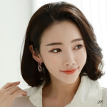 금침 로즈골드 아샤 링 드롭 원터치 링 귀걸이