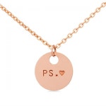 단골금집 18k목걸이 PS러브 프린세스 이니셜 목걸이