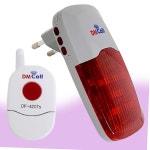 대명 콘센트형 FM경광등 장거리 비상벨 무선벨 DR-520RS