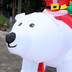 북극곰 탄 산타 에어벌룬 LED에어산타