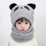 어린이 넥워머 털모자 어린이 목돌이 모자 코디