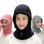 여성용 전체 안감퍼 핫 지퍼 방한 모자 ST-4903