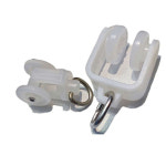 1팩 합금 플라스틱 커튼 휠 레일 직선 트랙 롤러 후크 링 슬라이더 장식 액세서리