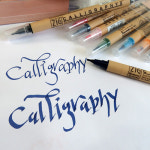 지그 ZIG 캘리그라피 마커 3500 6색세트 만화펜 디자인펜