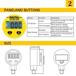 디지털 압력 게이지 오일 유압 가스 물 액체 연료 3V 25Mpa 2 포인트 스레드 테스터 미터 250BAR