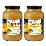 꽃샘식품 꽃샘 꽃샘 꿀유자차 1kg 2개세트