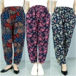 마마옷짱 겨울 꽃무늬 몸빼 바지 기모 고무바지 몸배 7795266A