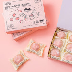 쿠캣 딸기쏙우유 찹쌀떡