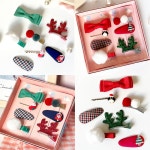 스노우 크리스마스 7종 헤어핀세트 선물박스 크리스마스신상