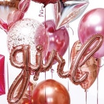 걸 호일풍선 흘림체